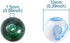 KISSITTY 200-Piece Mixed Painted Marble Design Glass Round Beads 10mm with 1.5mm Hole for DIY Jewelry Craft Making