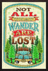 Design Works Crafts Inc. All That Wander, 8'' X 12' Counted Cross Stitch Kit, 8" by 12", Multicolor - 2900