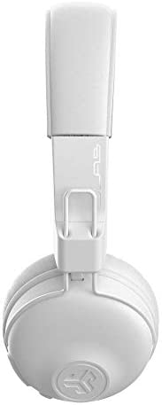 JLab Studio Bluetooth Wireless On-Ear Headphones | 30+ Hour Bluetooth 5 Playtime | EQ3 Sound | Ultra-Plush Faux Leather & Cloud Foam Cushions | Track and Volume Controls | White