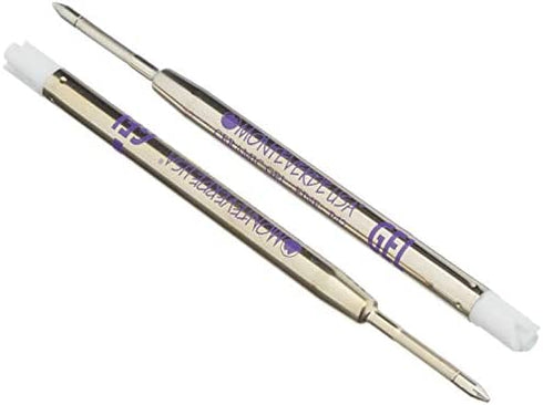 Monteverde Capless Ceramic Gel Purple Refill to Fit Parker Ballpoint Pens, Fine Point, 2/PK (P422PL)