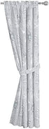 Jay Franco Disney Nightmare Before Christmas Meant to Be 63" Inch Drapes - Beautiful Room Décor & Easy Set Up, Bedding - Curtains Include 2 Tiebacks, 4 Piece Set (Official Disney Product)