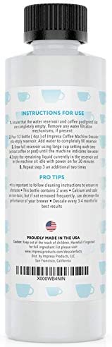 Keurig Descaler (2 Uses Per Bottle) - Made in the USA - Universal Descaling Solution for Keurig, Nespresso, Delonghi and All Single Use Coffee and Espresso Machines
