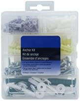 Drywall & Hollow Wall Anchor Assortment Kit Organizer - Plastic Anchors, Molly Bolts, Drywall Screws, Hooks, Toggles - Essential for Hanging, Wall Mounting and Home Improvement- Nick The Fixer