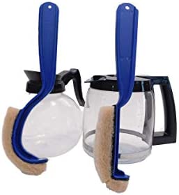 Coffee Pot Cleaning Brush, Bunnsaver Curved Stain Remover Scrub Brush for Bunn Style Coffee Decanters