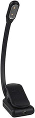 Mighty Bright The Original WonderFlex Book Light, Warm Eye Care LEDs, Flexible, Durable, Dimmable, Clip-On Light, for Kids, Reading, Bookworms, Read in Bed, Batteries or Micro USB (Black)