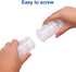 7 Day Pill Organizer Case Stackable Weekly Supplements Vitamins Pills Holder Dispenser Extra Clear Transparent with Label and One More Lids- Large