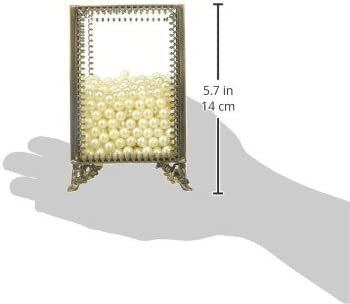 PuTwo Makeup Organizer Vintage Make up Brush Holder with Free White Pearls - Small