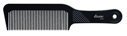 Diane Flat Top Clipper Comb – Fine Tooth, Hair-Cutting, Styling Tool for Women, Men, Hair Stylists, Barbers, Black, 9.5 Inches, D7024