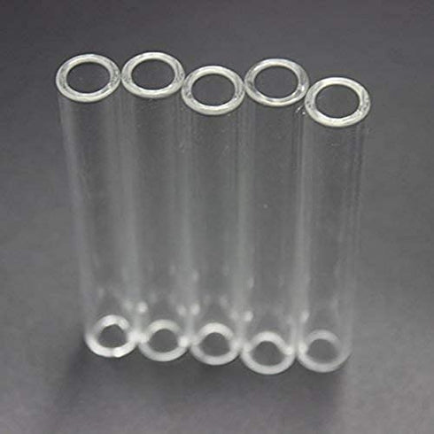 4 inch Long 5 Piece Pyrex Glass Tubes 12 mm OD 1.5 mm Thick Wall Tubing Borosilicate Blowing Tubes