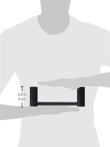Moen YB0486BL Align 9 in. Modern Hand Towel Bar, Matte Black