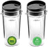 Blend Pro 16 Oz Cup Single Serve compatible With Nutri Ninja 16 Oz Cups BL770 BL780 BL660 Blender (2-Pack)