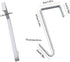 12 Pack White Smart Over The Door Hook,2 Side Metal Z Hooks,S Hooks for Hanging Coats,Bags,Towels for Bathroom,Kitchen,Office