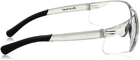 Crews BKH20 BearKat Magnifier Polycarbonate 2.0 Diopter Clear Lens Safety Glasses with Non-Slip Hybrid Black Temple Sleeve, 1 Pair