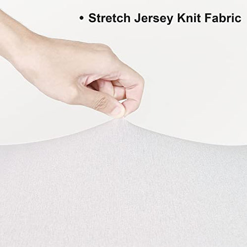 TILLYOU 2 Pack Mini Crib Sheets - Fitted Crib Sheet for Stretchy Jersey Knit Portable Mini Crib, Play Yard, Playpen, Playard Bedding Sheet for Boy Girl, Light Green & Light Gray