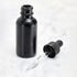 Cornucopia 1oz Black Coated Glass UV Resistant Eye Dropper Bottles (6 pack), UV Safe Bottles for Essential Oils and Aromatherapy