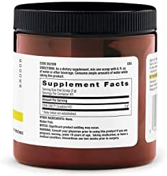 BEYOND RAW Chemistry Labs Creatine HCl Powder | Improves Muscle Performance | 60 Servings