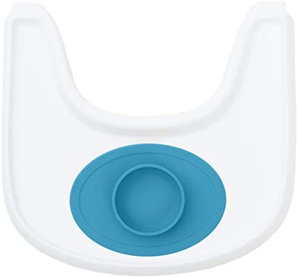 ezpz Tiny Bowl - 100% Silicone Suction Bowl with Built-in Placemat for First Foods + Baby Led Weaning - Fits on All Highchair Trays - 4 Months+ (Coral)
