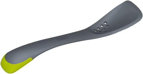 Joseph Joseph Uni-Tool 5-In-1 Utensil Slotted Solid Spoon Spatula Turner Slicer Kitchen All-In One Space Saving, Gray 12 long