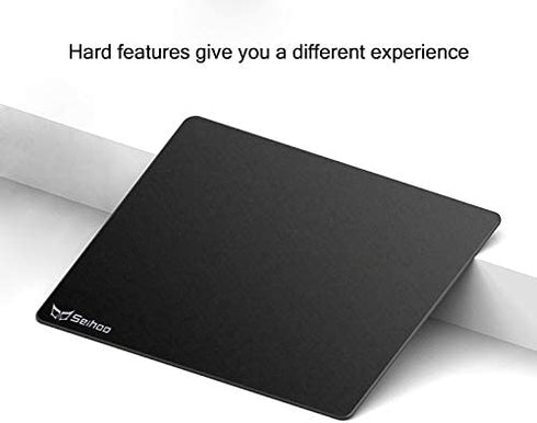 Seihoo Mouse Pad, Resin Hard Surface Mouse Mat Polymer Silicone Bottom Gaming Mousepad No Smell Waterproof for Games, Office 24 x 20cm (9.5 x 7.8in)
