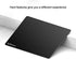 Seihoo Mouse Pad, Resin Hard Surface Mouse Mat Polymer Silicone Bottom Gaming Mousepad No Smell Waterproof for Games, Office 24 x 20cm (9.5 x 7.8in)