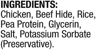 Good ’n’ Fun Chicken Flavored Dumbbells 12 Ounces, Rawhide Snacks for Small Dogs
