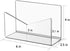 KTRIO Acrylic Mail Holder Mail Organizer Countertop, Letter Holder for Desk 6x2.5x4 Inches Envelope Holder Mail Sorter Stand for Home Office School