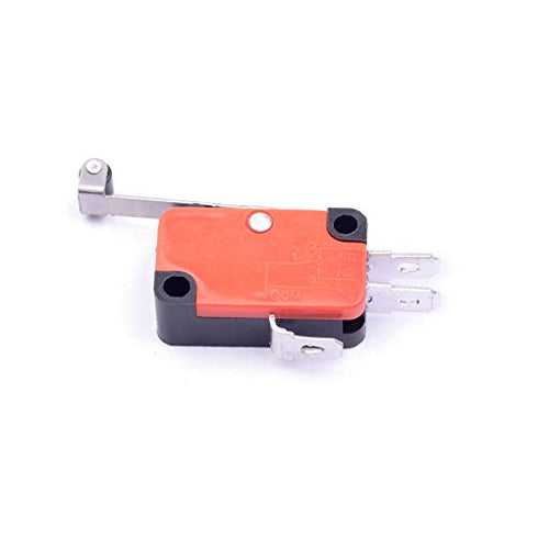 Cylewet 6Pcs V-156-1C25 Micro Limit Switch Long Hinge Roller Momentary SPDT Snap Action for Arduino (Pack of 6) CYT1046