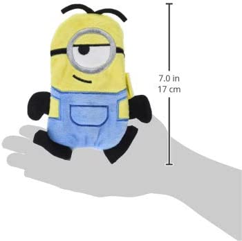 Minions: The Rise of Gru Stuart Plush Flat Crinkle Dog Toy | No Stuffing Dog Toy| Gifts Fans and Their Pets | Officially Licensed Pet Product from Universal Studios
