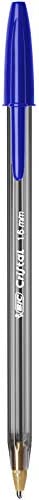 BIC Cristal Multicolour Ballpoint Pens With Wide Tip (1.6mm) Pens For Colourful Writing In Assorted Colours, Pack Of 15