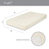 Everyday Kids 2-Pack Fitted Crib Sheets, 100% Soft Breathable Microfiber Baby Sheet, Fits Standard Size Crib Mattress 28in x 52in, White Nursery Sheet and Beige Nursery Sheet