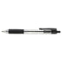 Universal Office Products 15530 Economy Retractable Ballpoint Pen Black Ink Clear Barrel 1.0 Mm Medium