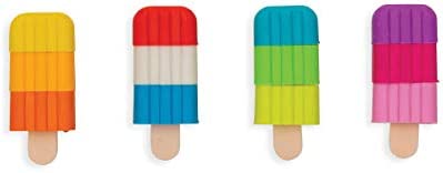 OOLY, ICY Pops Fruit-Scented Puzzle Erasers, School Supplies for Kids - Set of 4
