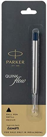 Parker Ball Point Pen Refills, Medium Point, Black Ink