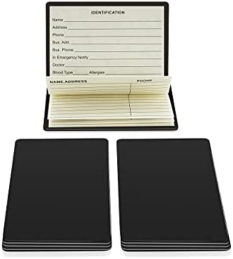 AppleTofu Magnetic Address Book - Wallet Size Address Book - Credit Card Size Address Book - Pocket Address Book for Men, 21 Pages, 9 Lines - Keep Contact Info Handy at All Times - Set of 2