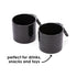 Diono Car Seat Cup Holders For Radian, Everett And Rainier Car Seats, Pack Of 2 Cup Holders, Black