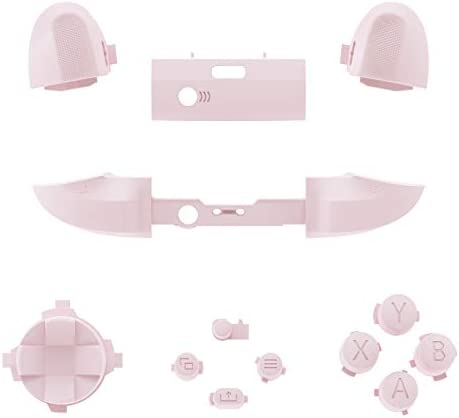 eXtremeRate Cherry Blossoms Pink Replacement Buttons for Xbox Series S & Xbox Series X Controller, LB RB LT RT Bumpers Triggers D-pad ABXY Start Back Sync Share Keys for Xbox Series X/S Controller