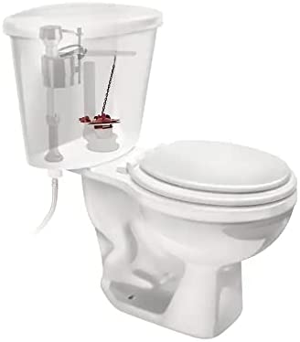 Fluidmaster 5403 Water-Saving Long Life Toilet Flapper for 3-Inch Flush Valves, Adjustable Solid Frame Design, Easy Install (Red)