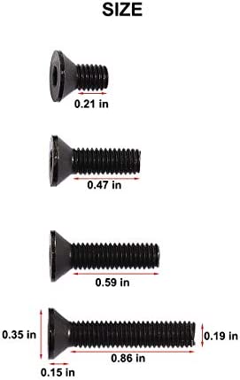 JIALITTE Quick Detach 1Inch swivels Mount QD Loop Adapter Kit with 4 Screws + 1 nut + 1 Wrench