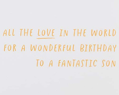 Papyrus Birthday Card for Son (All the Love In the World)