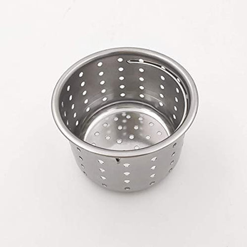 GZILA Kitchen Sink Drain Basket Only, 3-inch Basket For Kitchen Sink Strainer Replacement, Deep Cup with Handle, SUS 304 Stainless Steel