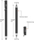 Bargains Depot 2-in-1 Stylus Touch Screen Pen for iPhone, Ipad, iPod, Tablet, Galaxy and More with 20Pcs Rubber Tips (Black)