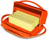 Butterie Flip-Top Butter Dish with Matching Spreader (Orange)
