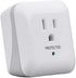 Monoprice Power & Surge - White | 1 Outlet Surge Protector with End of Service Alarm, 900 Joules 15A / 125V / 1875W, 10dB to 60dB