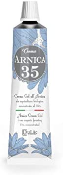 Dulàc Natural Arnica Gel Cream Extra Strength 1.7 Fl Oz with 35% Organic Arnica Montana - Bruise, Joint and Muscle Relief, Made in Italy, Cool Effect