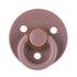 Itzy Ritzy Natural Rubber Pacifiers, Set of 2 – Natural Rubber Newborn Pacifiers with Cherry-Shaped Nipple & Large Air Holes for Added Safety; Set of 2 in Blossom & Rosewood, Ages 0 – 6 Months