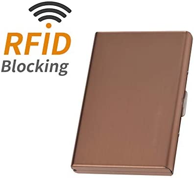 RFID Credit Card Holder Metal Wallet Stainless Steel Credit Card Protector Case Business Card Holder for Men or Women