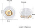 14K Real Solid Gold Earring Backs Hypoallergenic Soft Clear Silicone Earrings Backings Ear Piercing Replacements Secure Safety for Studs Drop Comfortable