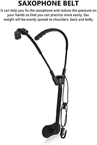 Generic Saxophone Shoulder Harness Aluminum Metal Sax Holder Comfortable Sax Neck Strap Hook for Saxophone for Horn Tenor Baritone Alto Sax Soprano Clarinet