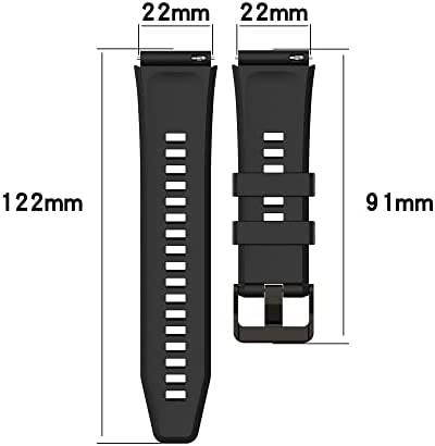 Replacement Silicone Bands Compatible with Samsung Gear S3 Frontier/Gear S3 Classic/Galaxy Watch3 45mm/Galaxy Watch (46mm) SM-R800 Smartwatch Soft Sport Bracelet Strap Band for Gear S3 Watch