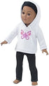 Emily Rose 18 Inch Doll Clothes Accessories Gift Set for Kids Girls | Hooded Sweatshirt Basics 18" Doll Outfit with Black Stretch Jeans | Gift Boxed! | Fits Most 18" Dolls